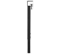 HYQOUKLR Gambe per mobili regolabili, Iron F-Shape Table Clamp Legs Adjustable Black White 1/2 Pcs No Drill for Dining Consoles(Black,1pcs)