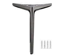 HYQOUKLR Gambe per mobili regolabili, Metal Furniture Legs Adjustable Leveling Feet Triangular Multicolor 35-45cm(Grau,35cm)