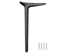 HYQOUKLR Gambe per mobili regolabili, Metal Furniture Legs Adjustable Leveling Feet Triangular Multicolor 35-45cm(Black,35cm)