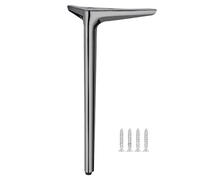 HYQOUKLR Gambe per mobili regolabili, Metal Furniture Legs Adjustable Leveling Feet Triangular Multicolor 35-45cm(Grau,45cm)