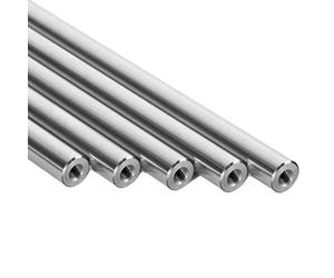 HYQOUKLR Guida lineare per aste lineari, Alberi lineari cromati duri da 2 Pezzi con estremità filettate M4-M8 Diametro Esterno 8-25 mm Lunghezza 100-1000 mm(Od16mm(m8x16mm),900mm)