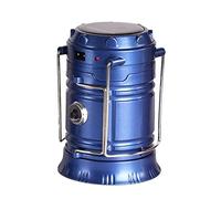HYQOUKLR Luci LED per Esterni, Lanterna da Campeggio, Torcia elettrica Portatile Multifunzione da Giardino for Esterni luci di Emergenza Ricarica USB, Blu(Blue)