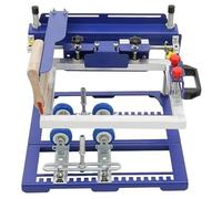 HYQOUKLR Macchina serigrafica curvilinea manuale, Macchina for stampa serigrafica curva for cilindri/conici da 6,7 pollici (170 mm) con 4 staffe di montaggio