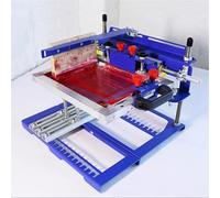 HYQOUKLR Macchina serigrafica curvilinea manuale, Macchina for stampa serigrafica manuale curva cilindrica conica 170 mm di diametro massimo schermo 260x450 mm