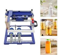 HYQOUKLR Macchina serigrafica curvilinea manuale, Macchina serigrafica cilindrica manuale for diametro massimo 170 mm, altezza regolabile 200 mm, confezione da 1