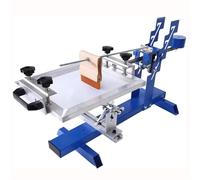 HYQOUKLR Macchina serigrafica curvilinea manuale, Macchina serigrafica for cilindri coni 20x24cm area massima 160mm diametro massimo push pull