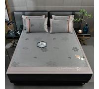 HYQOUKLR Materassino in bambù, materasso pieghevole, Materassino in bambù con federa multicolore 90-200 cm confezione da 2(Color F,200cm)