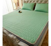 HYQOUKLR Materassino in bambù, materasso pieghevole, Set di tappetino e federa in lattice for il raffreddamento, diverse misure(13,120x200cm 2 pcs set)