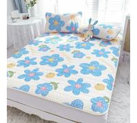 HYQOUKLR Materassino in bambù, materasso pieghevole, Set di tappetino e federa in lattice for il raffreddamento, diverse misure(2,120x200cm 2 pcs set)