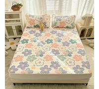 HYQOUKLR Materassino in bambù, materasso pieghevole, Set di tappetino e federa in lattice for il raffreddamento, diverse misure(7,90x200cm 2 pcs set)