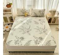 HYQOUKLR Materassino in bambù, materasso pieghevole, Set di tappetino e federa in lattice for il raffreddamento, diverse misure(12,120x200cm 2 pcs set)