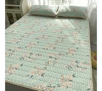 HYQOUKLR Materassino in bambù, materasso pieghevole, Set di tappetino e federa in lattice for il raffreddamento, diverse misure(3,150x200cm 3 pcs set)