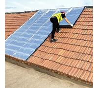 HYQOUKLR Nastro adesivo per riparazione tetto e perdite, nastro per riparazione di guarnizioni bitume, nastro autoadesivo in pellicola di alluminio, per fessure e fori, fessure sul davanzale (0,8 x 1