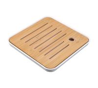 HYQOUKLR Piatto per servizio da tè, Scatola con contenitore for acqua, drenaggio, porta legna da ardere(White)