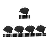 HYQOUKLR portabiglietti da visita, Biglietti da visita in metallo, 100 pezzi/sacchetto, biglietti da visita in lega di alluminio, biglietti da visita in metallo vuoti(Black,8.505.300.10CM)