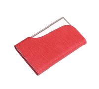 HYQOUKLR portabiglietti da visita, Porta biglietti da visita di lusso for uomo, porta carte di credito in lega di alluminio, porta biglietti da visita(Red)