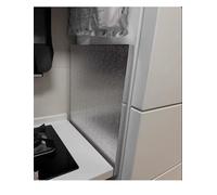 HYQOUKLR Protezione Laterale per stufe, Scudo di Protezione da Cucina Resistente ignifugo Resistente al Grasso 3 Tipi di Montaggio Dimensioni Multiple(Type2,36x24in/90x60cm)