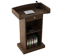 HYQOUKLR Pulpito da Chiesa, podio da Terra, for Il coinvolgimento dei Clienti Presso Campus aziendali, ristoranti o Matrimoni(Natural,with Drawer)