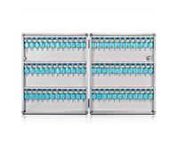 HYQOUKLR Scatola portachiavi a muro, Armadietto portachiavi con montaggio a parete, cassaforte for chiavi, argento, 40,5x6,3x47,5 cm
