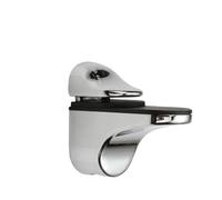 HYQOUKLR Supporti per Ripiani in Vetro, Glass Clamps Adjustable Zinc Alloy 3-20mm 2pcs(Silver)