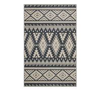 HYQOUKLR Tappeto da esterno, Tappeto lavabile in lavatrice Tappeto alla moda for patio Campeggio Picnic Cortile for giardinaggio, campeggio(Black Beige,8X10inch(240x300cm))