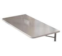 HYQOUKLR tavolo pieghevole a parete, scrivania a parete, Tavolo da pranzo pieghevole a parete con staffe grigio chiaro, diverse dimensioni(120 * 40Cm/47 * 16In)