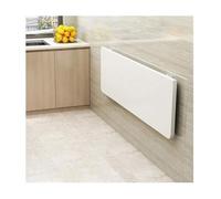 HYQOUKLR tavolo pieghevole a parete, scrivania a parete, Tavolo pieghevole da parete bianco e nero 90 cm x (30-50) cm(White,90Cm*30Cm)