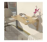 HYQOUKLR tavolo pieghevole a parete, scrivania a parete, Tavolo pieghevole da parete in legno di pino, diverse dimensioni, colore del legno(100 * 40Cm)
