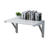 HYQOUKLR tavolo pieghevole a parete, scrivania a parete, Tavolo pieghevole da parete in legno di pino bianco, diverse dimensioni, tavolo da pranzo, banco da lavoro, portafiori(120 * 30Cm)