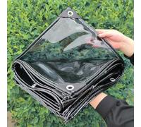 HYQOUKLR Telo da campeggio, resistente alle intemperie, con occhielli, per balcone, copertura antipioggia, in PVC traslucido, per mobili da giardino, serre, pergola, tetto, gazebo, pannelli laterali