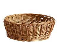 HYQOUKLR vassoio rettangolare, vassoio in rattan vassoiowic Cestino portaoggetti da scrivania in rattan intrecciato multicolore for frutta, cucina, casa e soggiorno