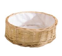 HYQOUKLR vassoio rettangolare, vassoio in rattan vassoiowic Cestino portaoggetti in rattan multicolore 27x8cm