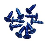 HYQOUKLR Viti autofilettanti a Testa Tonda a Croce M5 Vite in Alluminio Phillips 20 Pezzi(Blue 20pcs)