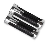 HYRHEV Manubrio Moto per Ducati Scrambler 800 1100 Icon 800 Desert Sled 2017-2022 7/8 "Manubrio Moto Manopole CNC Manopole(Silvery)