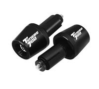HYRHEV Moto 7/8 "22mm CNC Manubrio Grip Bar End Contrappeso Tappo di Copertura per Tenere 700 2019-2024(Black)