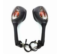 HYRHEV Specchietti Retrovisori per Moto con Indicatori di Direzione A per Suzuki GSXR 600 750 1000 2006-2010 K6 K7 K8 Specchietto retrovisore Manubrio(0020)
