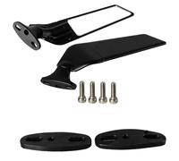HYRHEV Specchietti retrovisori per motociclette Regolabili, girevoli, con Vento Laterali per Kawasaki per Ninja 250 300 400 650 H2 Specchietto retrovisore per Moto