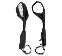 HYRHEV Specchietto Retrovisore per Moto S1000 RR S1000RR 2019-2022 con Indicatori di Direzione A Specchietto Laterale Sportivo in Vetro Bianco Specchietto retrovisore Manubrio