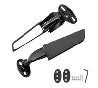 HYRHEV YZF R6 R25 R3 R125 R15 2024 Specchietto retrovisore per Moto Wind Wing Regolabile e Girevole Nero CNC Specchietto retrovisore per Moto(Small Mirror No lamp4)