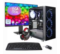 Hyrican - Pc Desktop MegaDeal SET02478 AMD Ryzen 5 5500 Ram 16GB DDR4 1TB SSD NVIDIA GeForce GTX 4060, Wi-Fi 6 - SPEDIZIONE GRATUITA