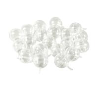 HYROOY 20 scatole rotonde in plastica trasparente per cioccolatini, 4 cm, per San Valentino, matrimonio, Natale, feste, bouquet, regalo, in plastica