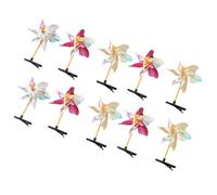 HYROOY Fermaglio per capelli delicato con glitter, per ragazze e signore, in plastica, 10 pezzi