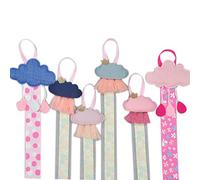 HYROOY Fiocco per capelli da appendere per bambine e bambine, con fiocco e nappe