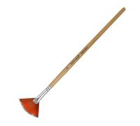 HYROOY Pennello professionale per pittura ad acquerello con punta a ventaglio per principianti acrilico guazzo pittura ad acquerello miniature in legno bianco 5#