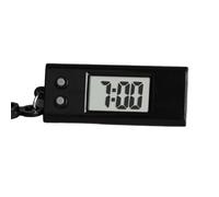 HYROOY Portachiavi elettronico per orologio portatile, formato tascabile, orologio digitale con visualizzazione precisa dell'ora, forniture per studenti, Nero, Approx.52x22x20mm/2.05x0.87x0.79in