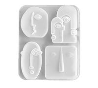 HYROOY Stampi per candele artistiche 3D con volto umano, in silicone astratto, stampi per candele ritratto stampo per sapone per realizzare candele in silicone