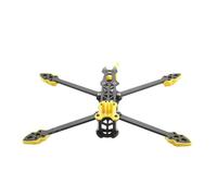 HYRTEFBN Kit Telaio Quadcopter Telaio for Drone FPV da 7 Pollici, Kit Telaio RC in Fibra di Carbonio da 295 mm con Braccio da 5 mm, Parti Stampate for FPV Fai da Te(7in WithYellow Parts)