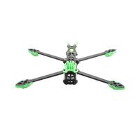 HYRTEFBN Kit Telaio Quadcopter Telaio for Drone FPV da 7 Pollici, Kit Telaio RC in Fibra di Carbonio da 295 mm con Braccio da 5 mm, Parti Stampate for FPV Fai da Te(7in with Green Parts)