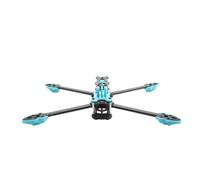 HYRTEFBN Kit Telaio Quadcopter Telaio for Drone FPV da 7 Pollici, Kit Telaio RC in Fibra di Carbonio da 295 mm con Braccio da 5 mm, Parti Stampate for FPV Fai da Te(7in with Blue Parts)