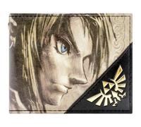 Hyrule Zelda Twilight Princess Arte Retro Scatola Wolf Link Beast Portafoglio/Bi-Pieghevole ID & Porta-Carte, Oro